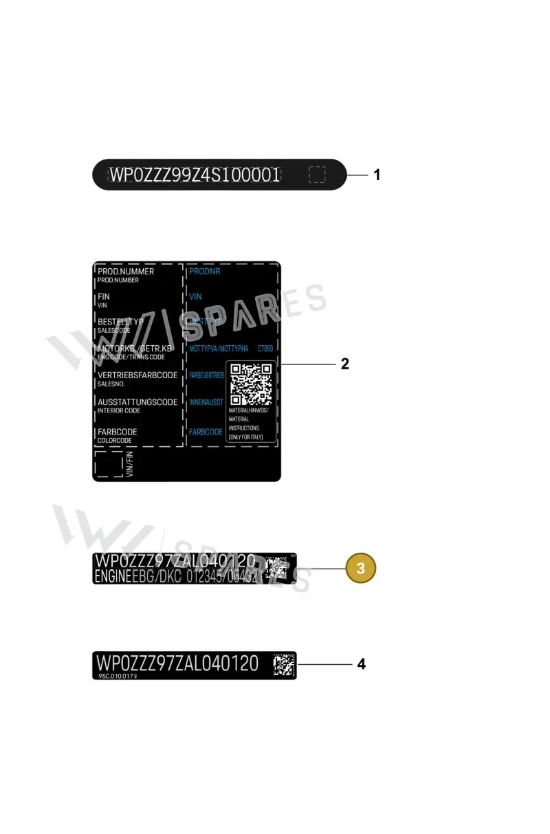 95C010530 — Porsche Macan (2024-2024) diagram p61003100, position 3