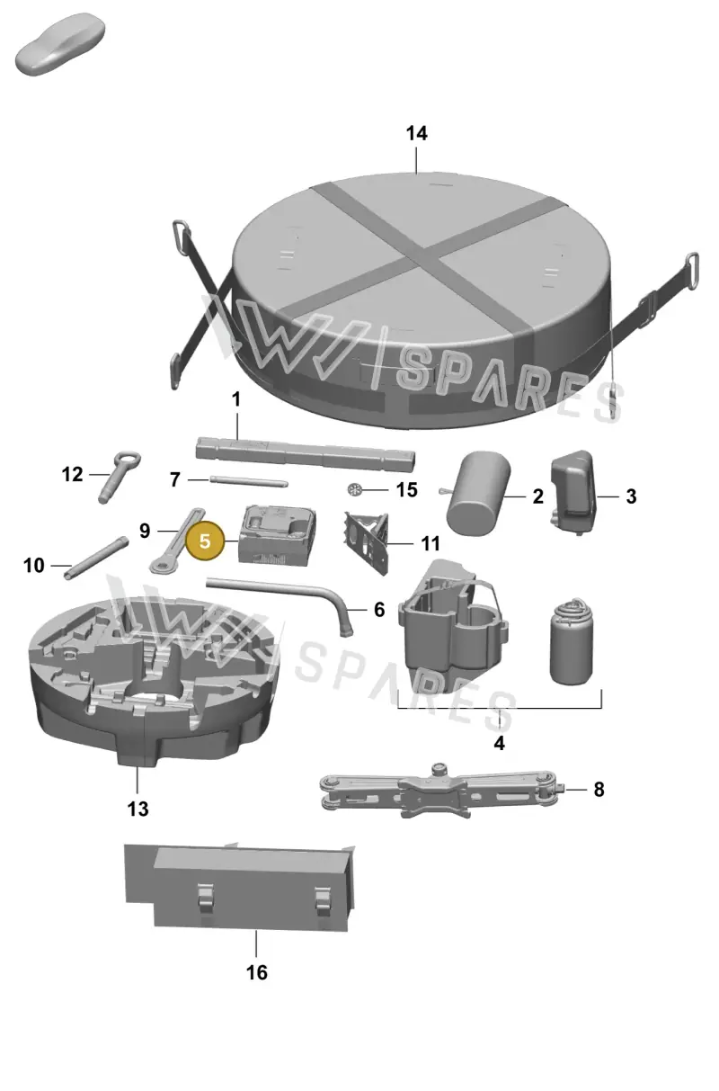 95C012021D — Porsche Macan (2024-2024) diagram p61001000, position 5