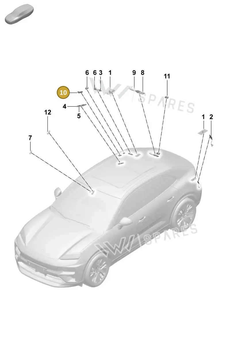 95C035225E — Porsche Macan (2024-2024) diagram p61911300, position 10