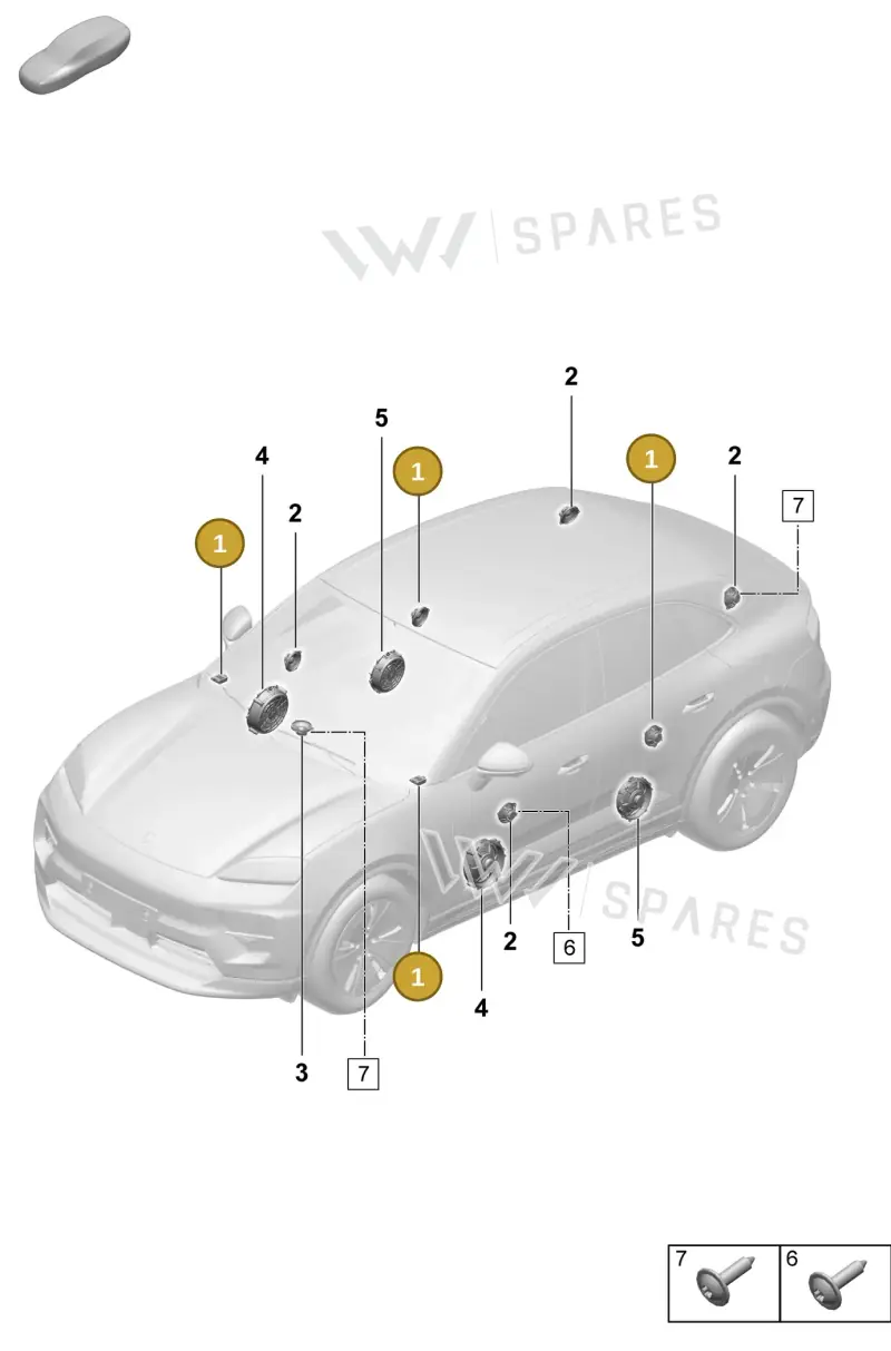 95C035411A — Porsche Macan (2024-2024) diagram p61914100, position 1
