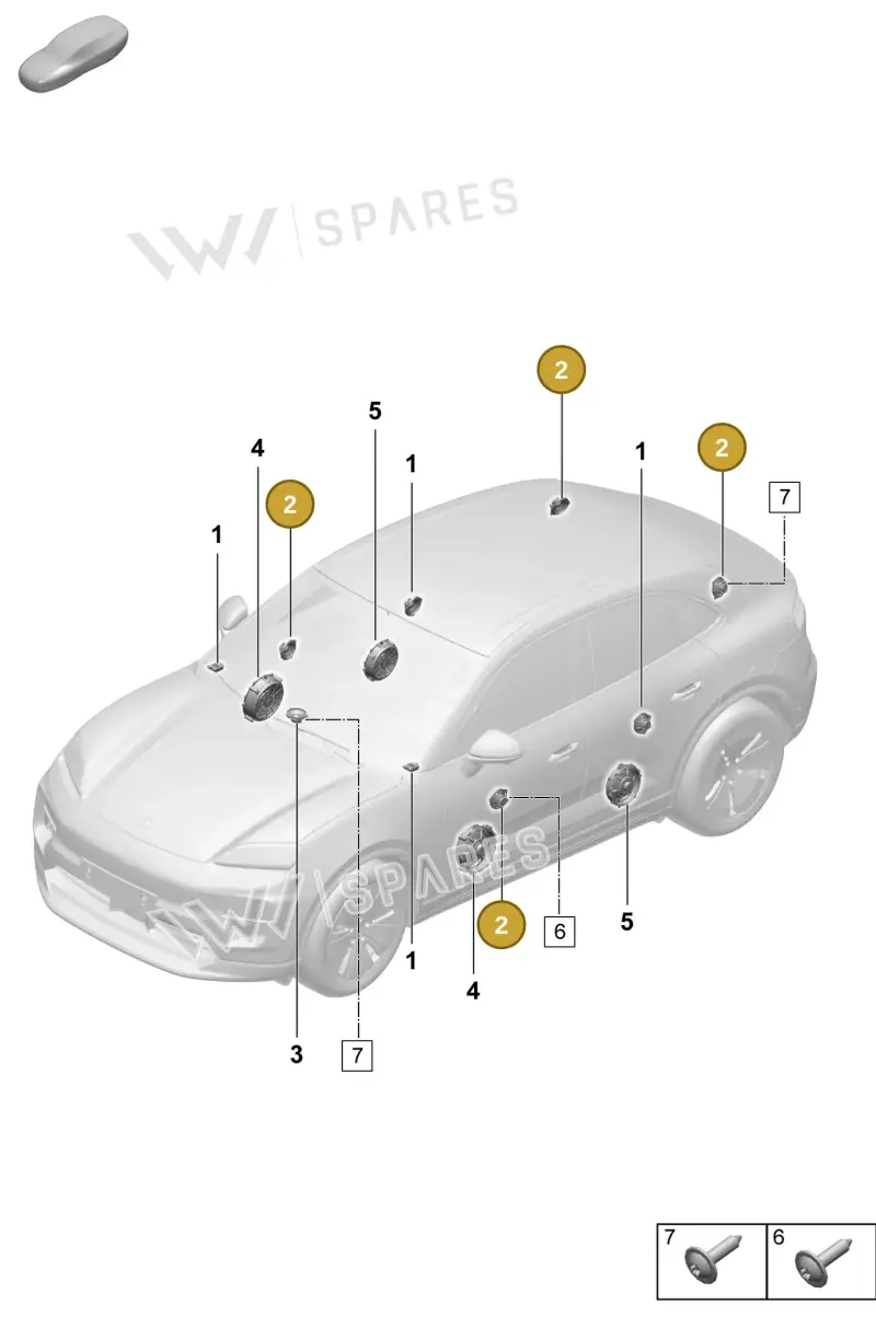 95C035415A — Porsche Macan (2024-2024) diagram p61914100, position 2