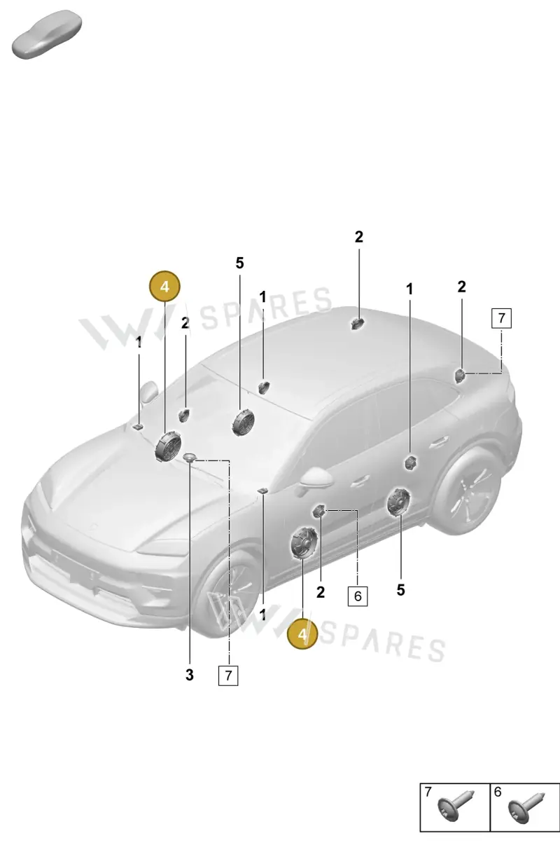 95C035454A — Porsche Macan (2024-2024) diagram p61914100, position 4