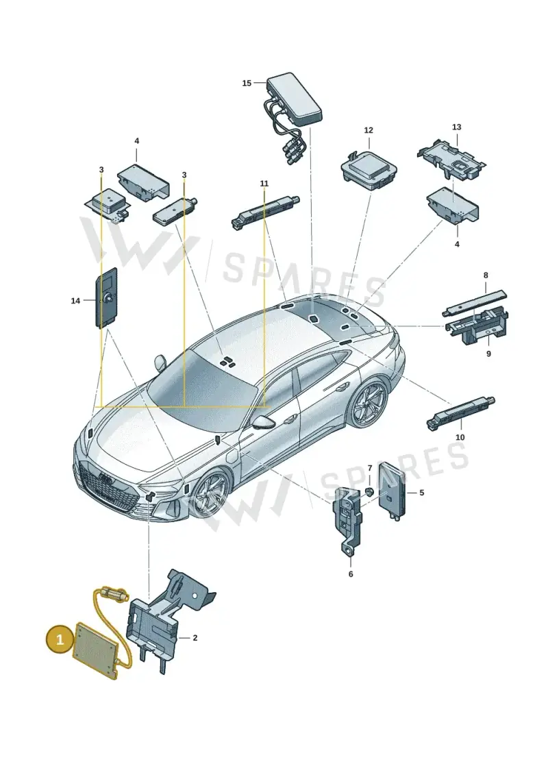 95C035503 — Audi RS e-tron GT (2020-2025) diagram 4j1035100, position 1