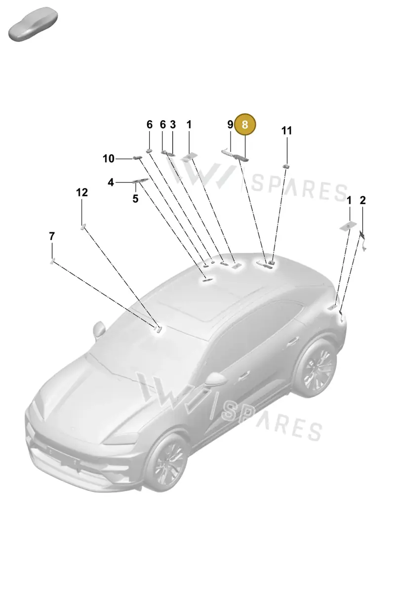 95C035507 — Porsche Macan (2024-2024) diagram p61911300, position 8