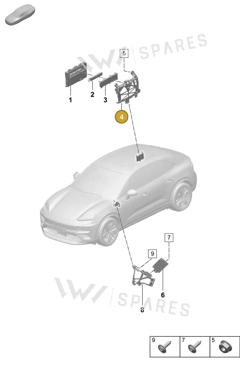 95C035545 — Porsche Macan (2024-2024) diagram p61901500, position 4