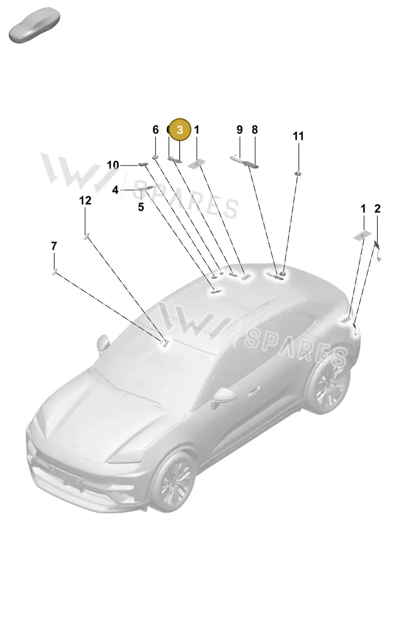 95C035585 — Porsche Macan (2024-2024) diagram p61911300, position 3