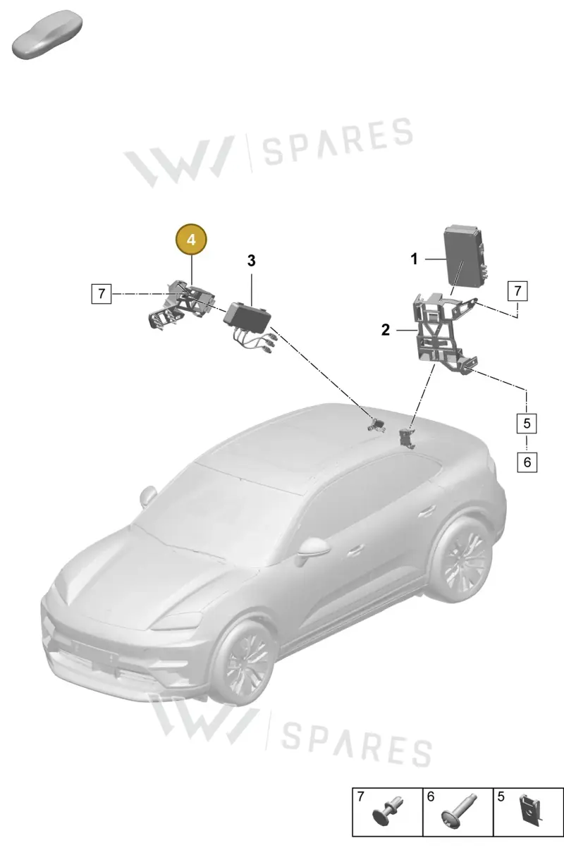 95C035595A — Porsche Macan (2024-2024) diagram p61901700, position 4