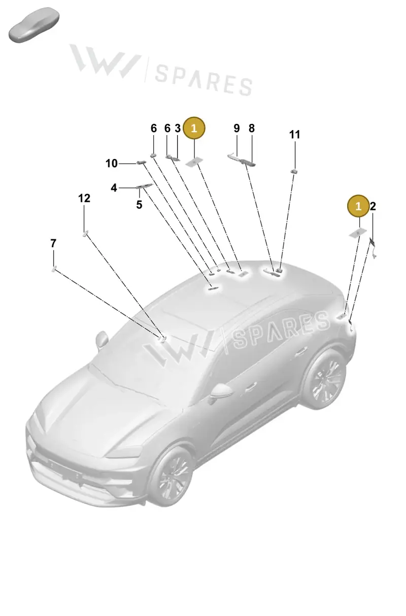 95C051502 — Porsche Macan (2024-2024) diagram p61911300, position 1
