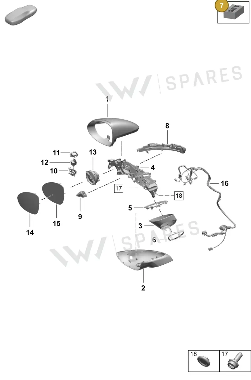 95C097022 — Porsche Macan (2024-2024) diagram p61809500, position 7