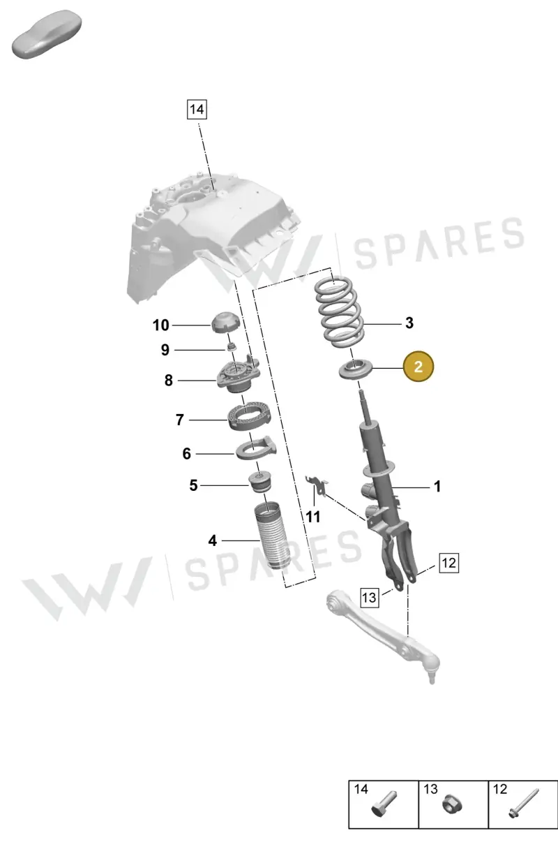 95C412109 — Porsche Macan (2024-2024) diagram p61402010, position 2