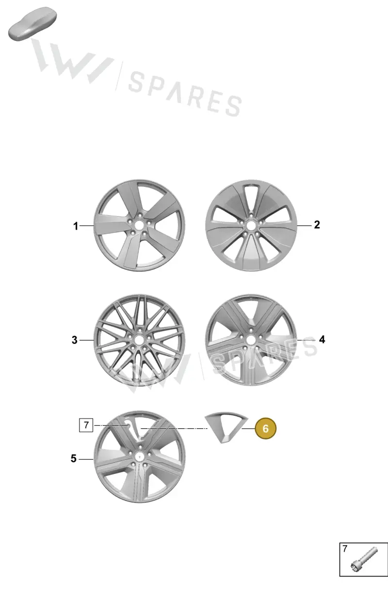 95C601147CO3G — Porsche Macan (2024-2024) diagram p61601200, position 6