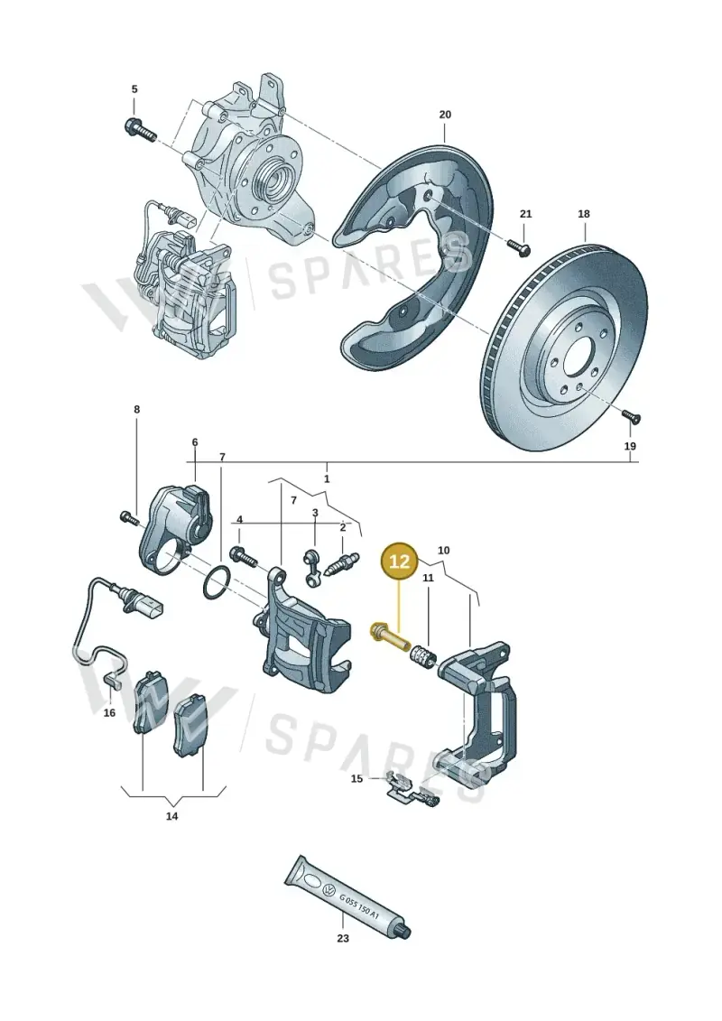 95C609467 — Audi Q6 e-tron (2023-2025) diagram f5s615060, position 12