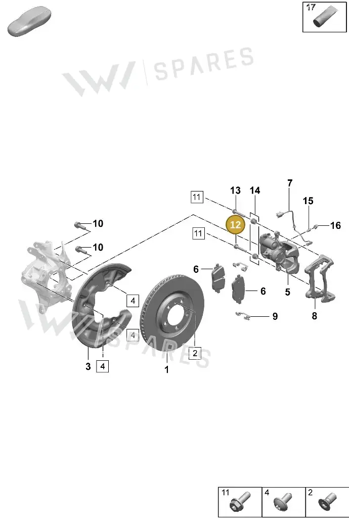 95C609467 — Porsche Macan (2024-2024) diagram p61603100, position 12