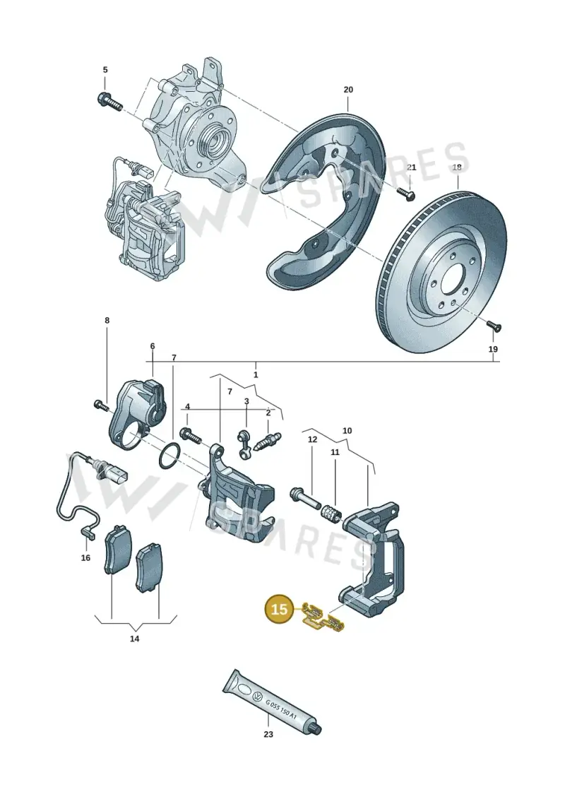 95C615270A — Audi Q6 e-tron (2023-2025) diagram f5s615060, position 15