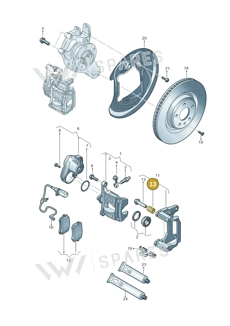 95C615357 — Audi A5 Limousine (2024-2025) diagram 8wk615060, position 13