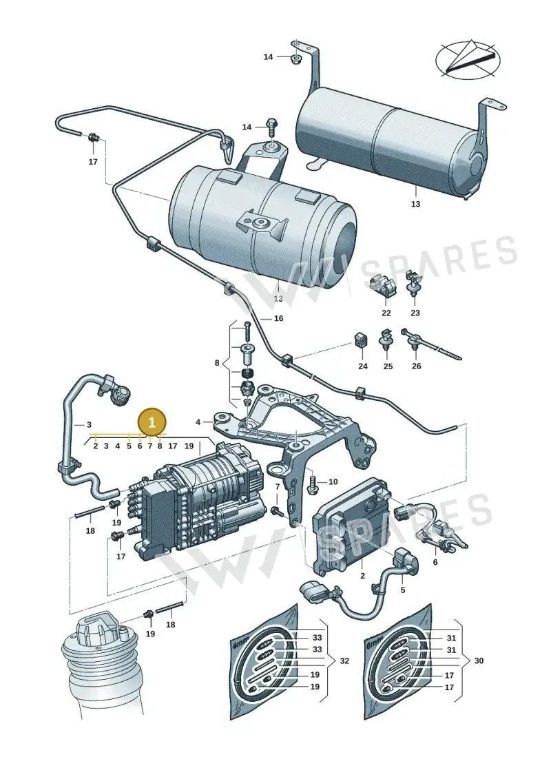 95C616005Q — Audi Q6 e-tron (2023-2025) diagram f5s616300, position 1