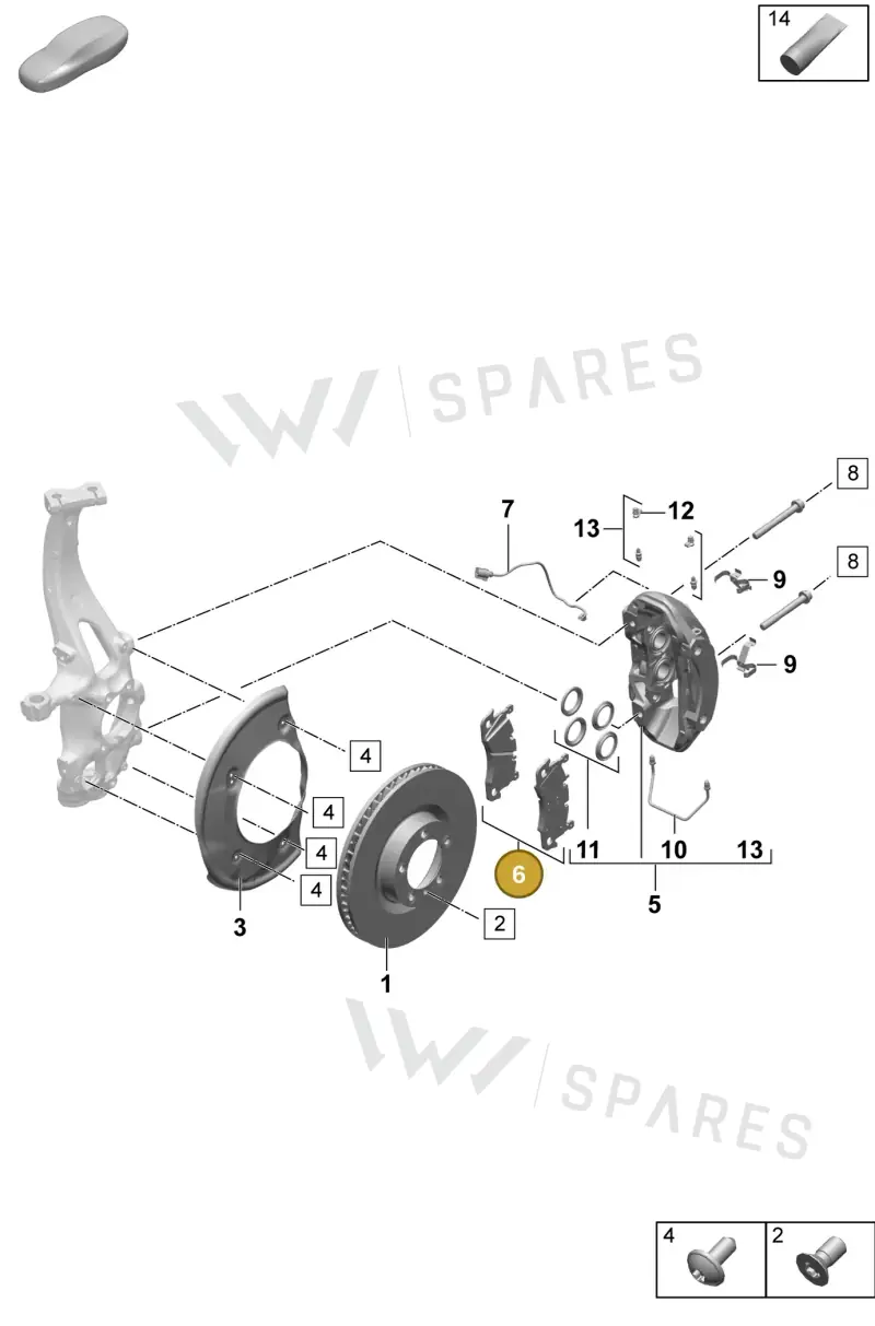 95C698151E — Porsche Macan (2024-2024) diagram p61602000, position 6