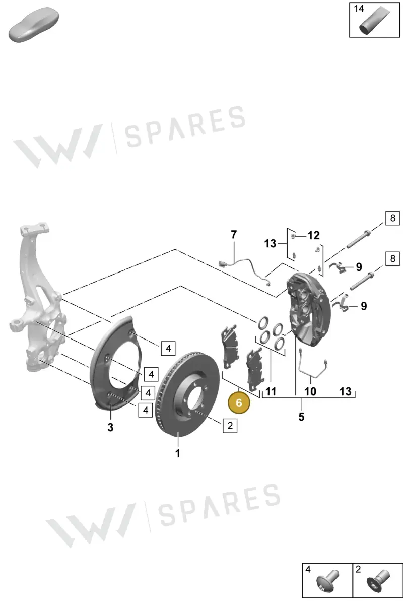 95C698151 — Porsche Macan (2024-2024) diagram p61602000, position 6