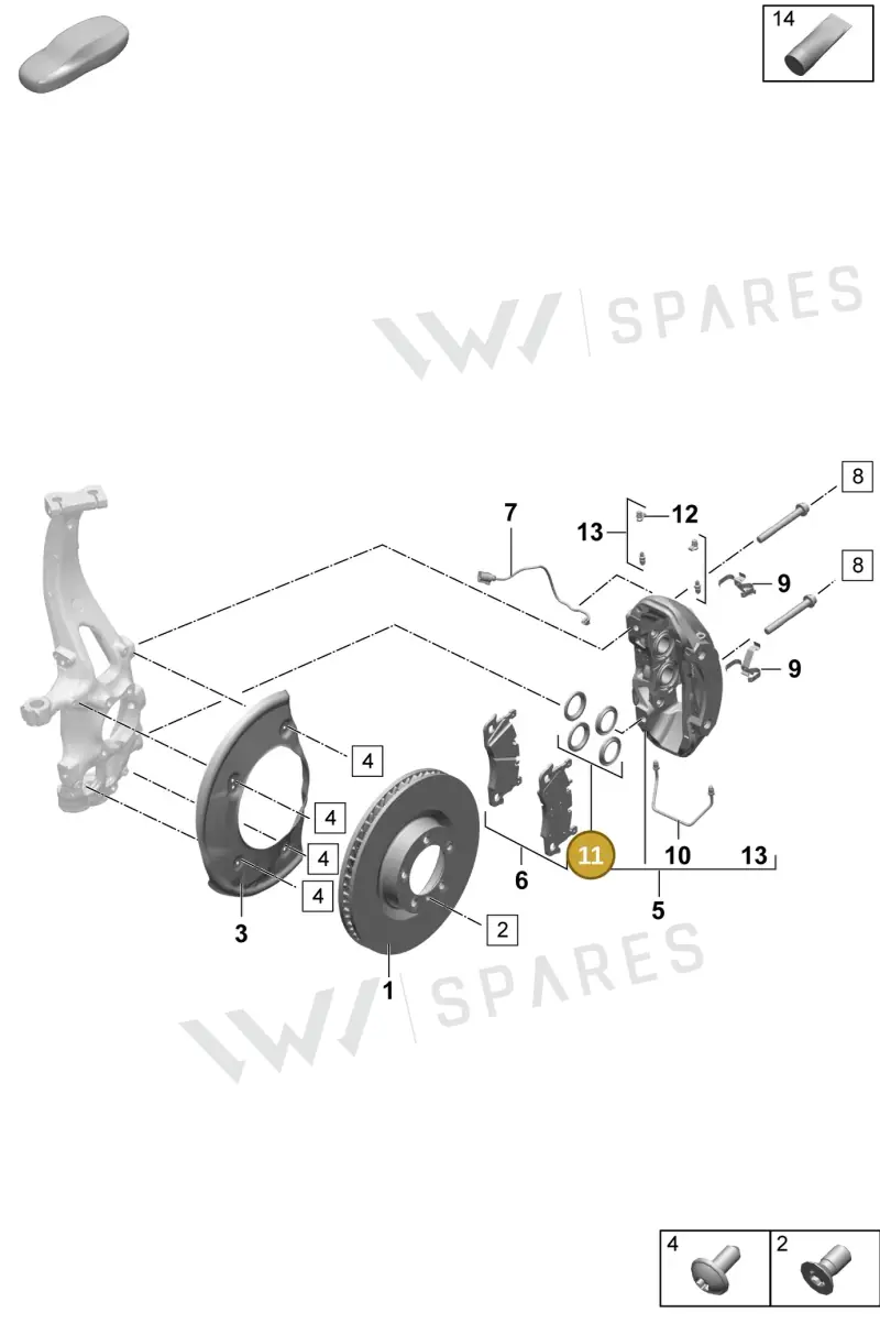 95C698471 — Porsche Macan (2024-2024) diagram p61602000, position 11