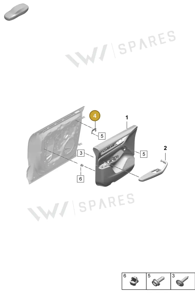 95C801329 — Porsche Macan (2024-2024) diagram p61808000, position 4