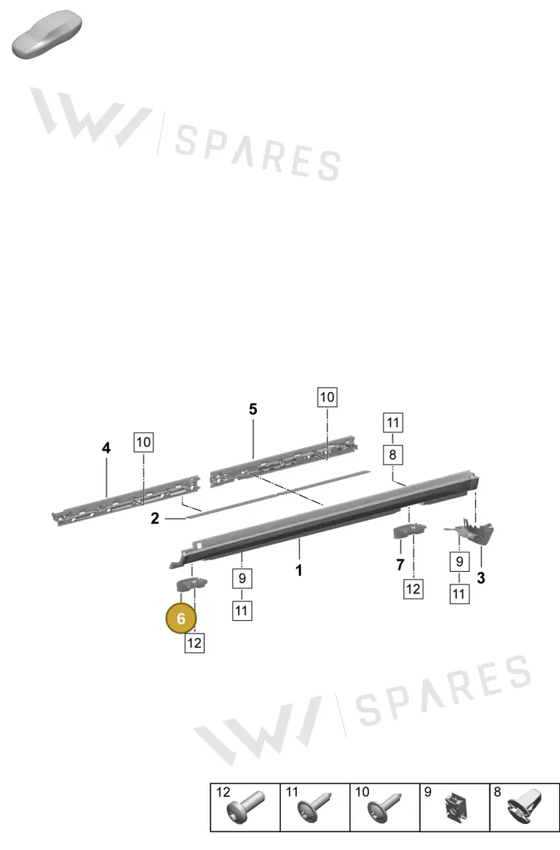 95C802820A — Porsche Macan (2024-2024) diagram p61810200, position 6