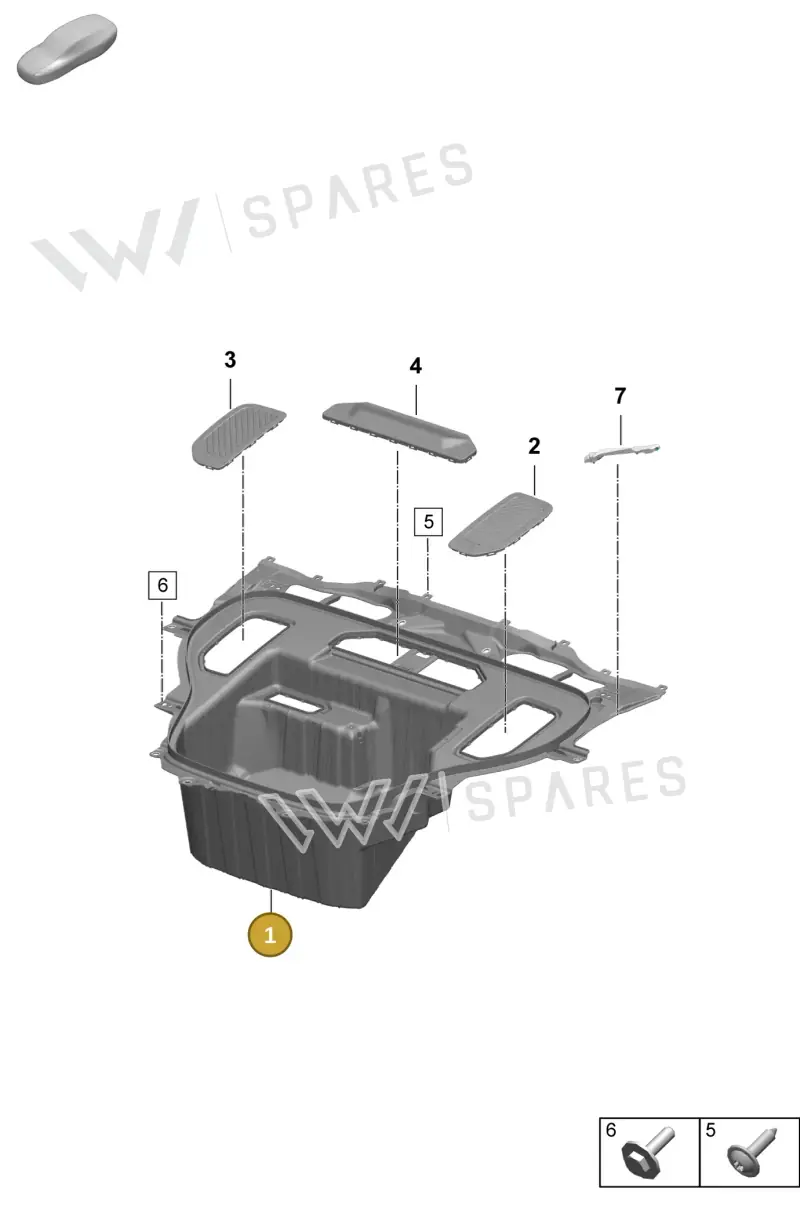 95C805075A — Porsche Macan (2024-2024) diagram p61801130, position 1