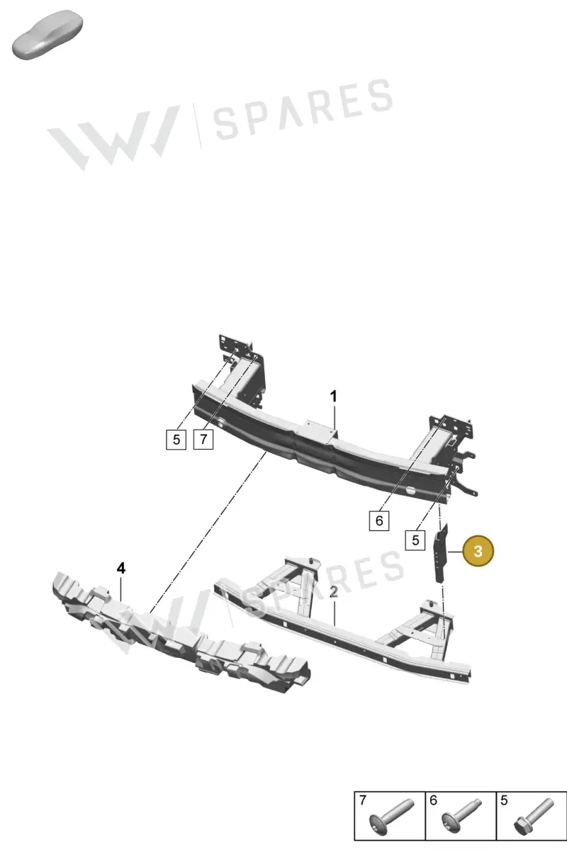95C805153A — Porsche Macan (2024-2024) diagram p61802200, position 3