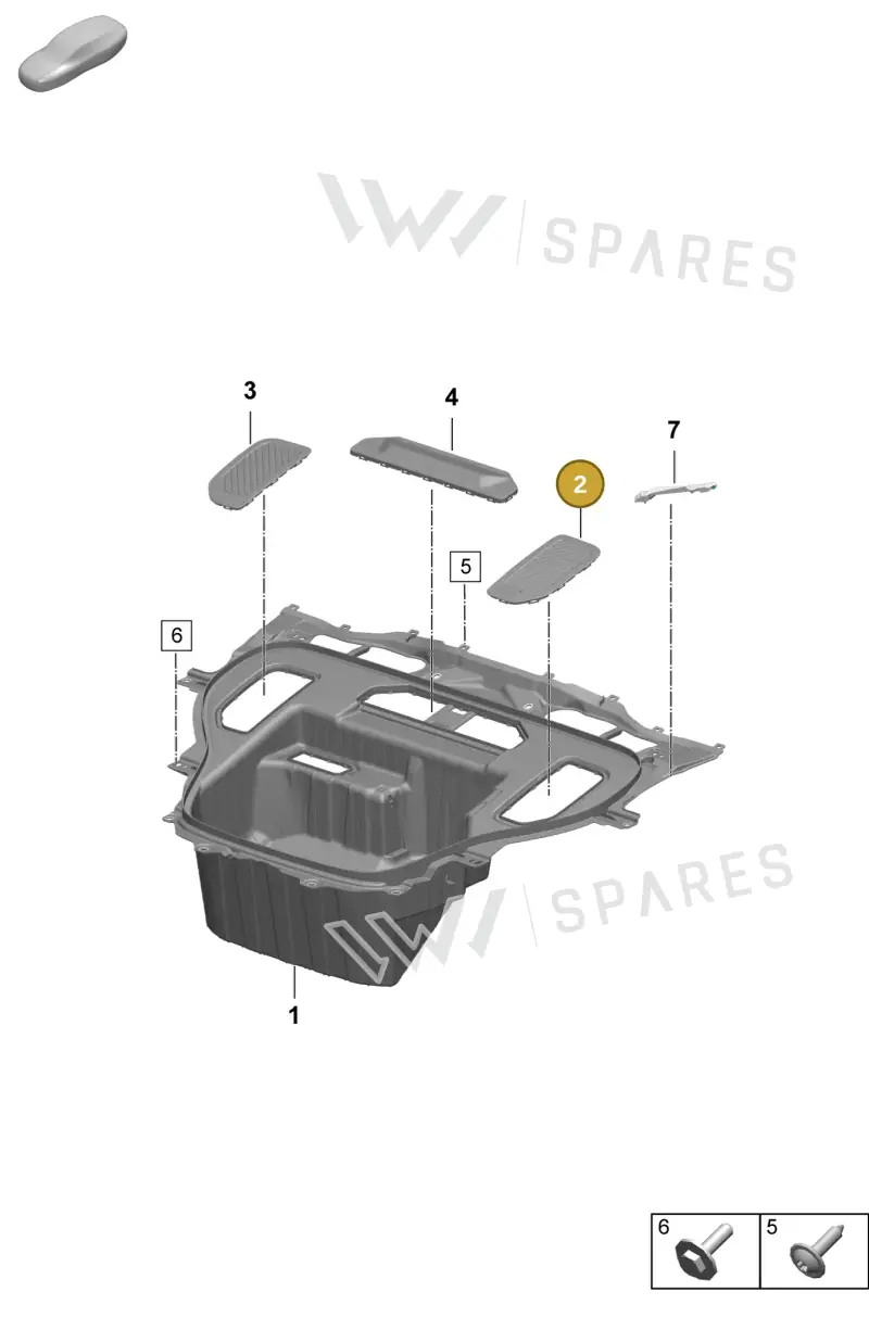 95C805207 — Porsche Macan (2024-2024) diagram p61801130, position 2