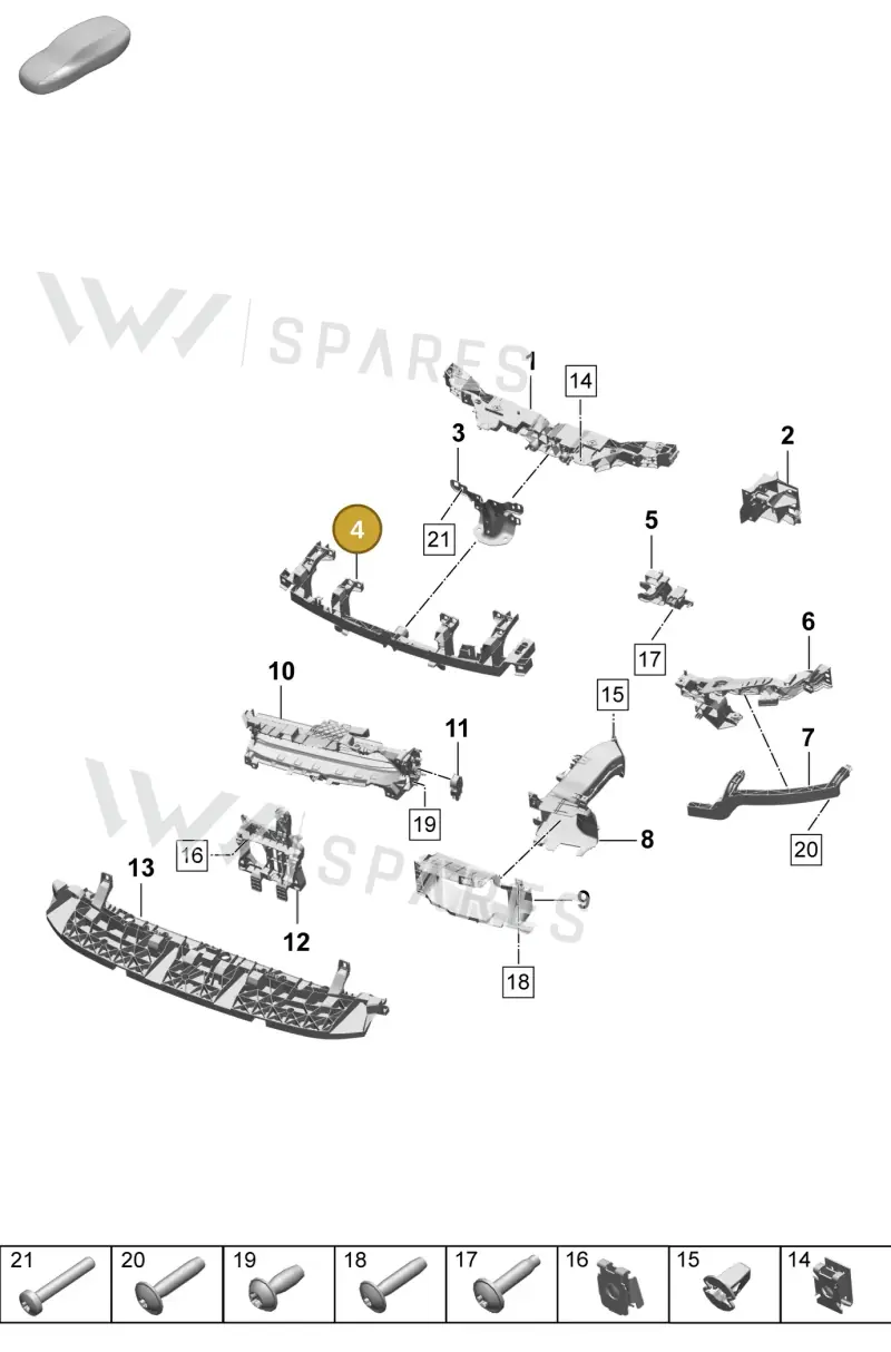 95C805273A — Porsche Macan (2024-2024) diagram p61802100, position 4