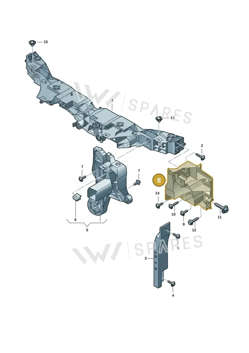 95C805446A — Audi Q6 e-tron (2023-2025) diagram f5s805000, position 8