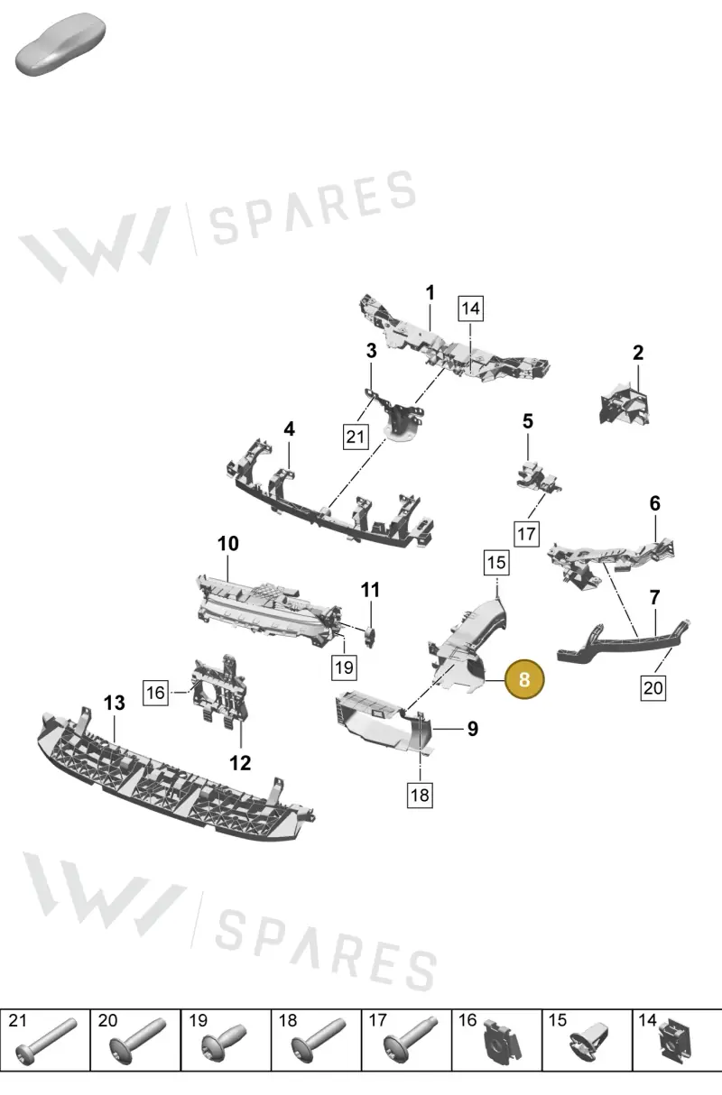 95C805826 — Porsche Macan (2024-2024) diagram p61802100, position 8