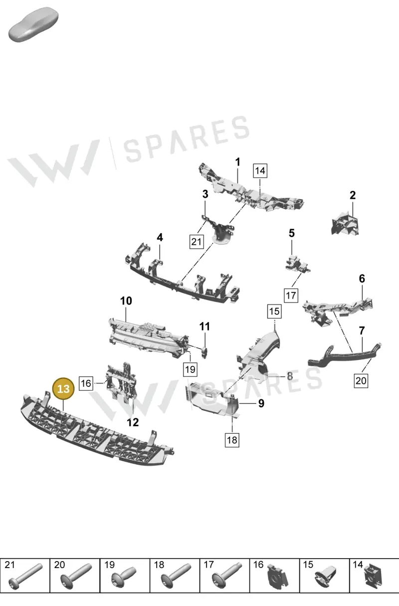 95C805842 — Porsche Macan (2024-2024) diagram p61802100, position 13