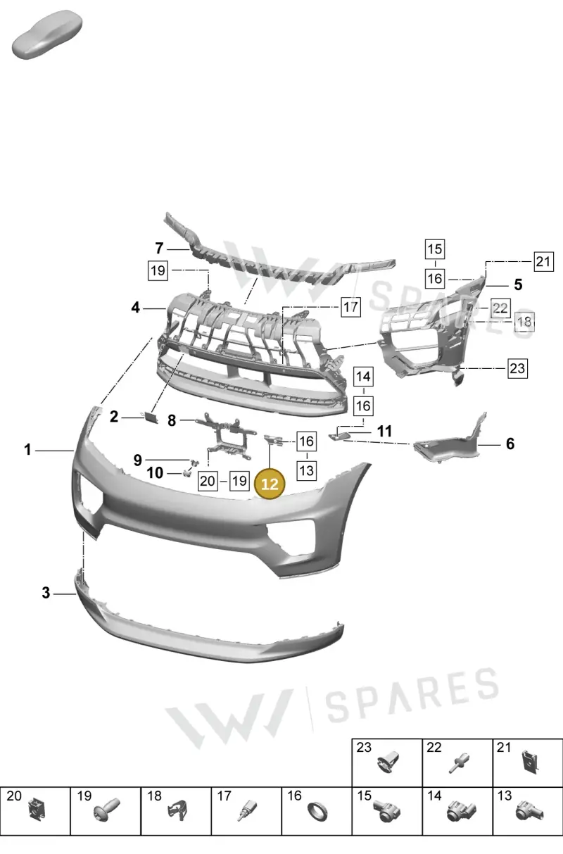 95C807131 — Porsche Macan (2024-2024) diagram p61802000, position 12