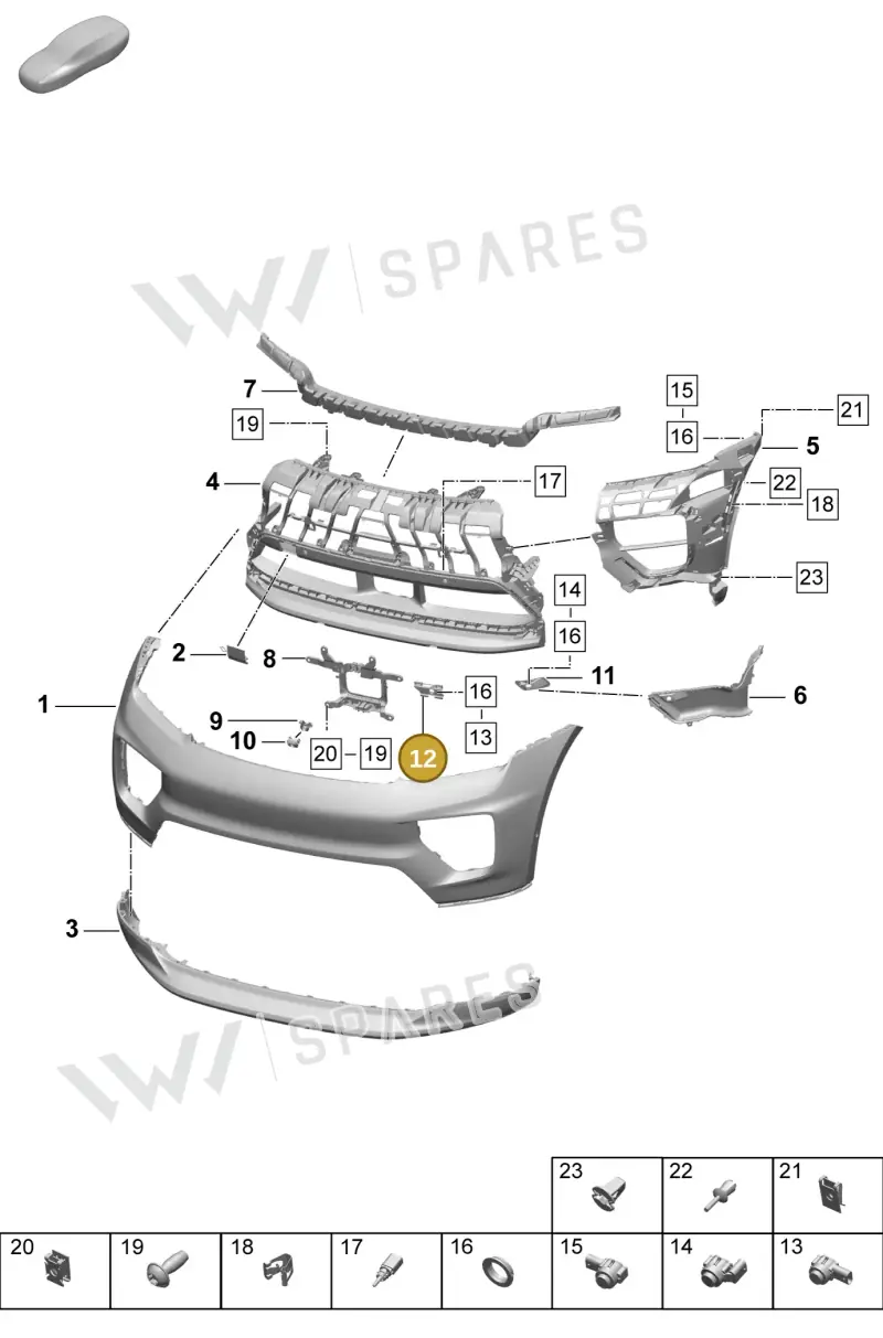 95C807132 — Porsche Macan (2024-2024) diagram p61802000, position 12