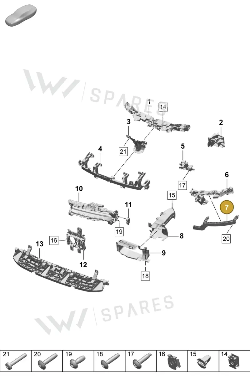 95C807227 — Porsche Macan (2024-2024) diagram p61802100, position 7