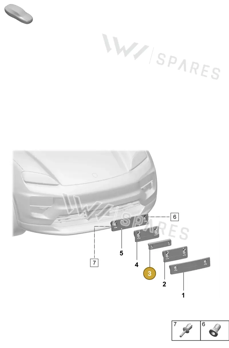95C807287BOK1 — Porsche Macan (2024-2024) diagram p61802300, position 3