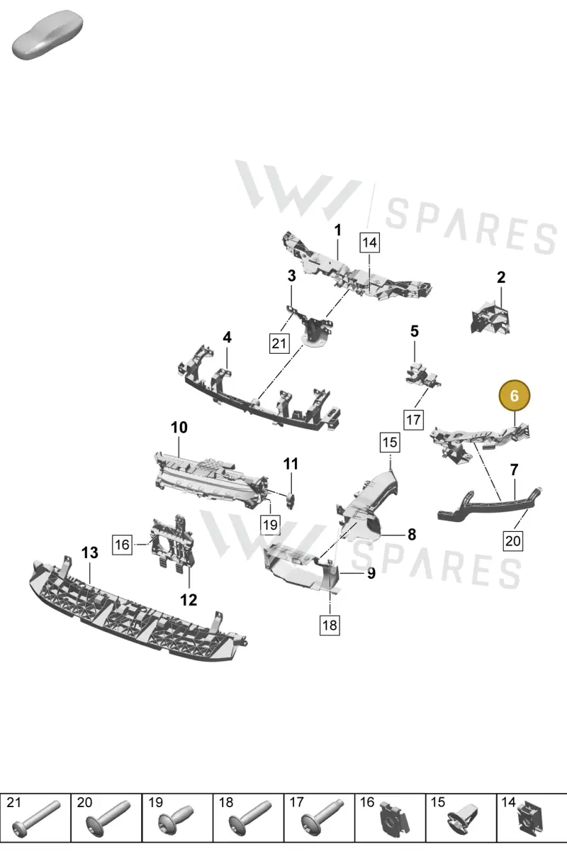 95C807420 — Porsche Macan (2024-2024) diagram p61802100, position 6