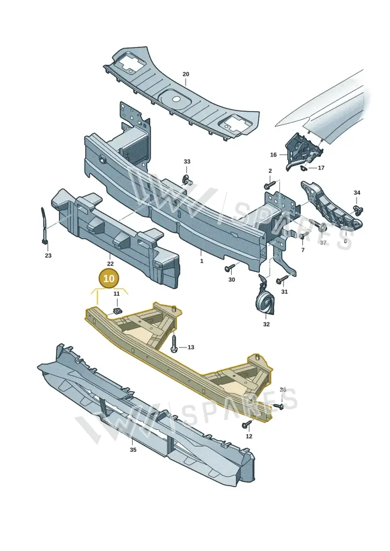 95C807617C — Audi Q6 e-tron (2023-2025) diagram f5s807000, position 10