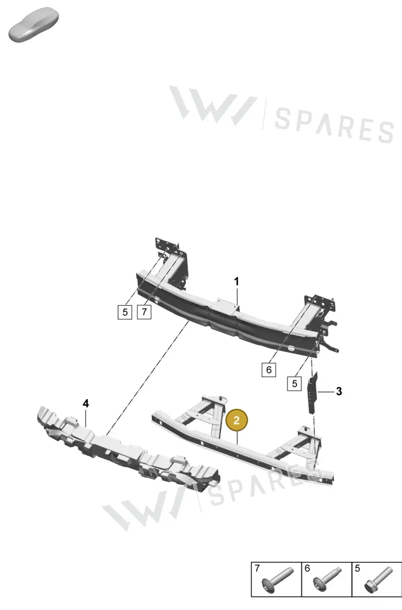 95C807617C — Porsche Macan (2024-2024) diagram p61802200, position 2