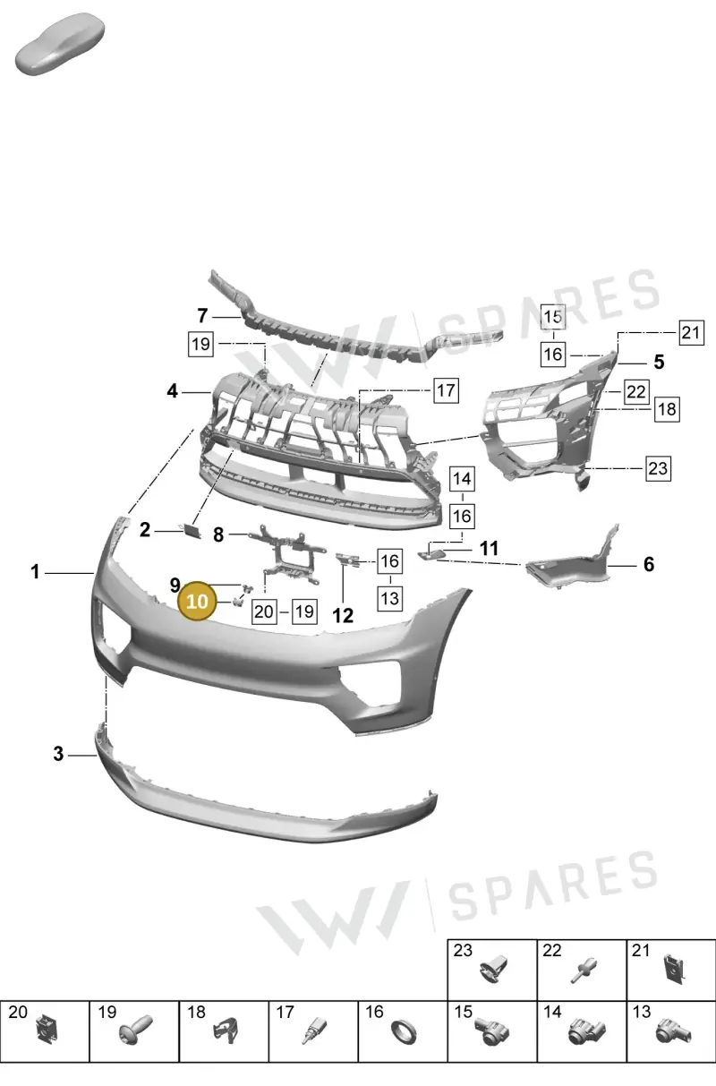 95C807644AOK1 — Porsche Macan (2024-2024) diagram p61802000, position 10