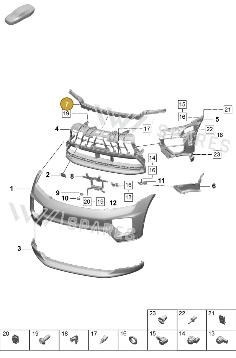 95C807665 — Porsche Macan (2024-2024) diagram p61802000, position 7