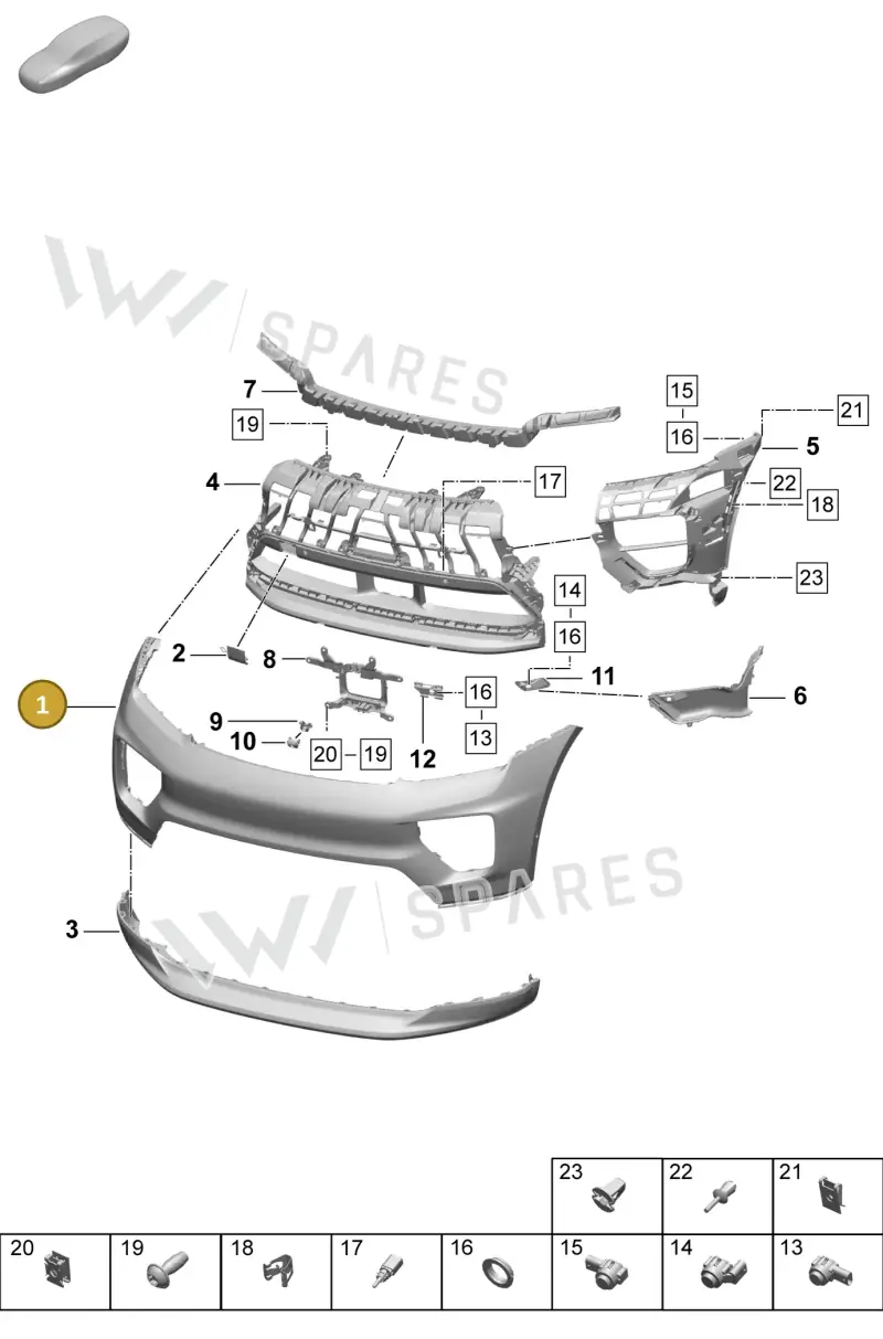 95C807822C — Porsche Macan (2024-2024) diagram p61802000, position 1