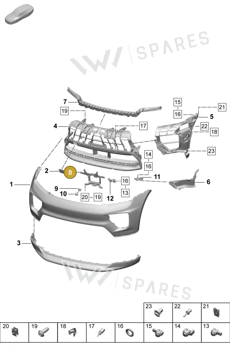 95C807823OK1 — Porsche Macan (2024-2024) diagram p61802000, position 8