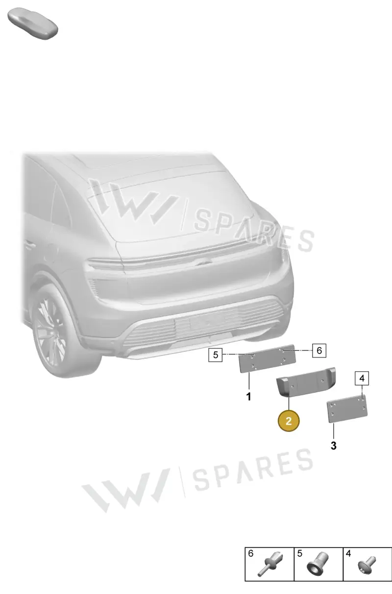 95C807847AOK1 — Porsche Macan (2024-2024) diagram p61802800, position 2