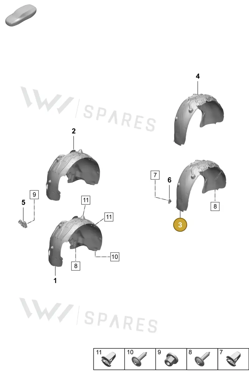 95C810171F — Porsche Macan (2024-2024) diagram p61801750, position 3