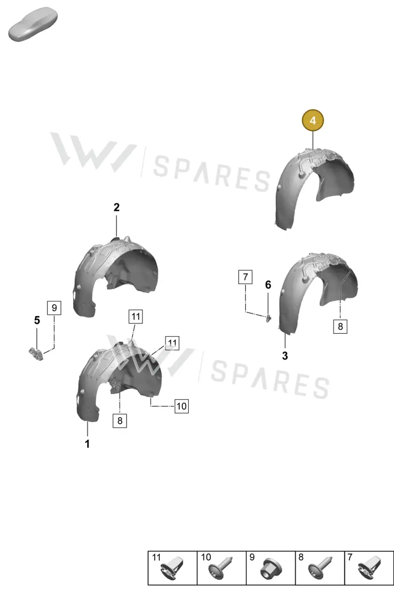 95C810172F — Porsche Macan (2024-2024) diagram p61801750, position 4