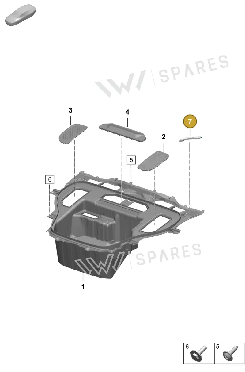 95C815361 — Porsche Macan (2024-2024) diagram p61801130, position 7