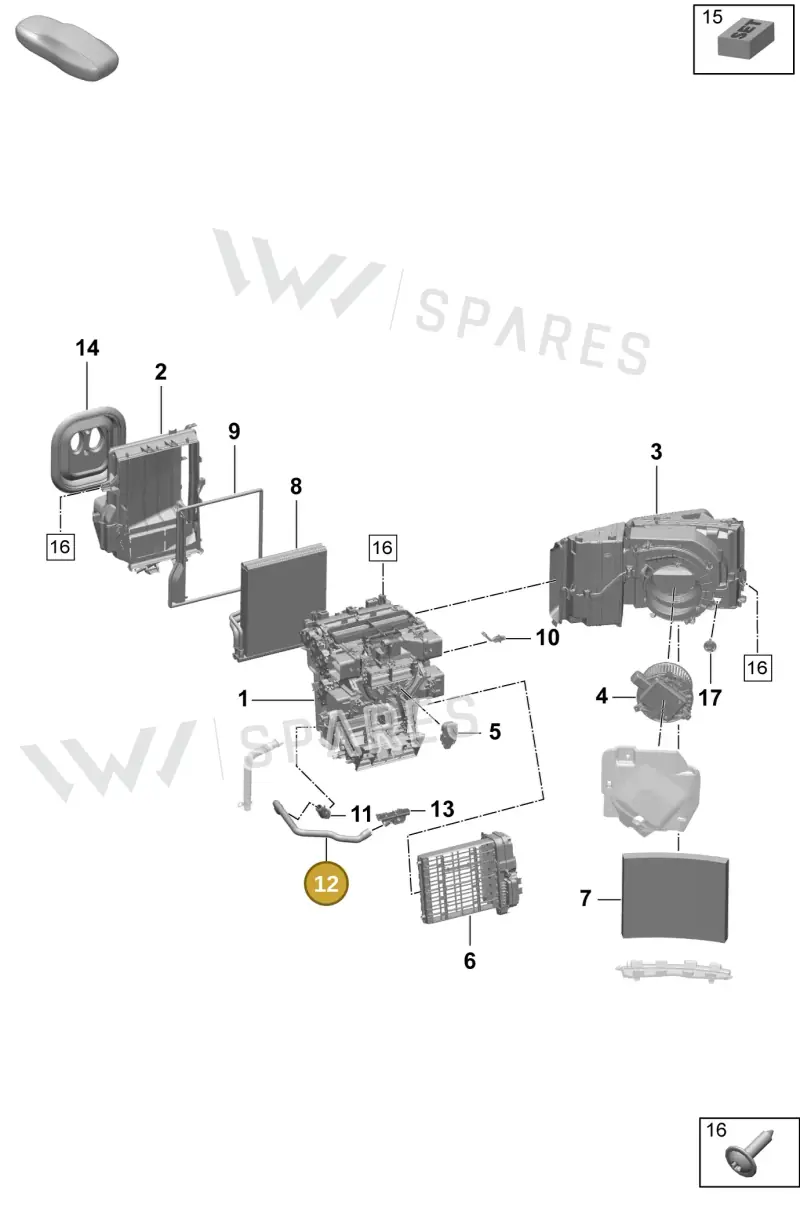 95C816309 — Porsche Macan (2024-2024) diagram p61814000, position 12