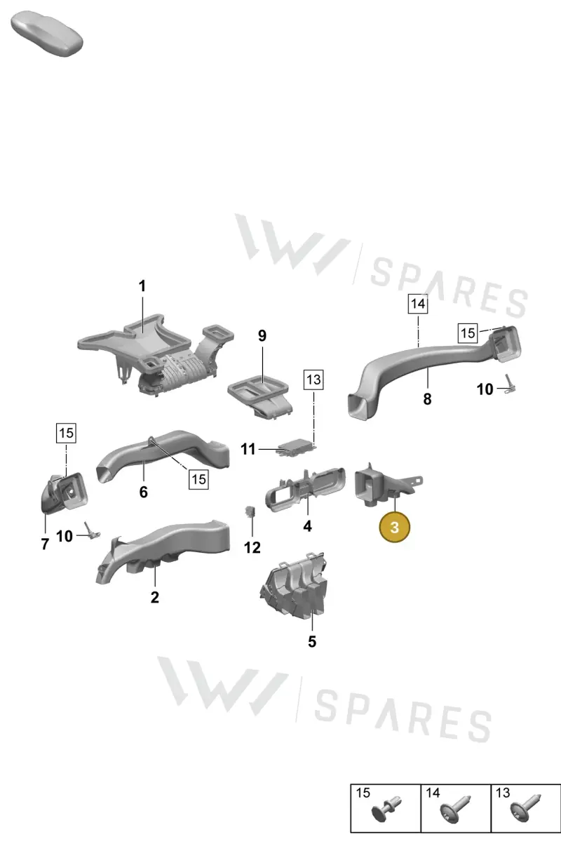 95C819152 — Porsche Macan (2024-2024) diagram p61813100, position 3