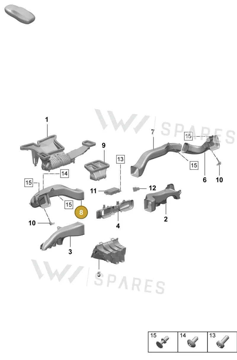 95C819726C — Porsche Macan (2024-2024) diagram p61813100, position 8